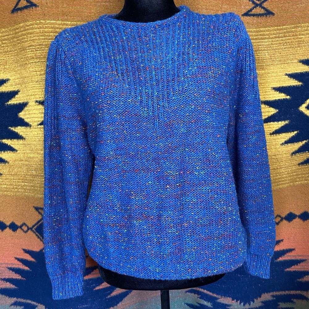 Vintage 80’s Cassandra Acrylic Sweater. Rare. Oversized. Fall. Boho. Medium.